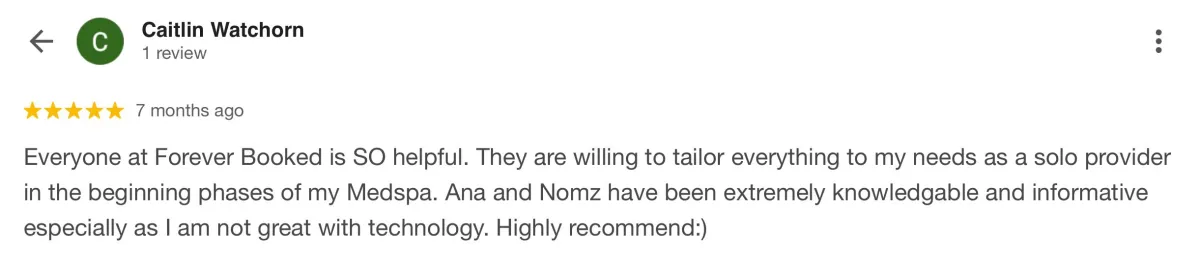 Customer review