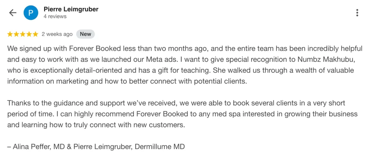 Customer review